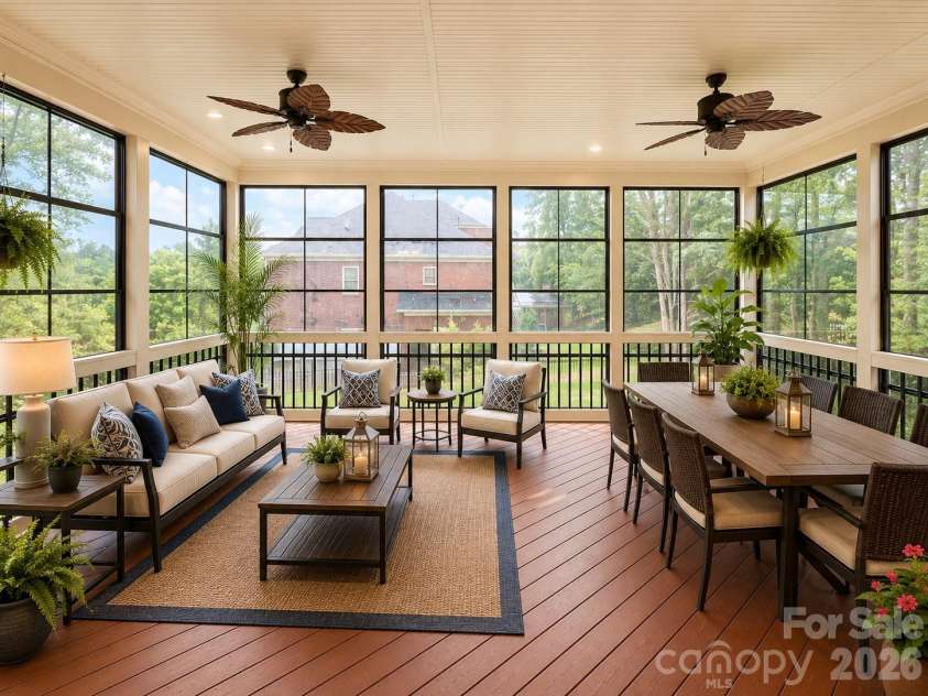 7010 Stanbury Drive, Matthews, NC 28104.  MLS# CAR4391261, YatesRealty ID 30719. Virtual staging