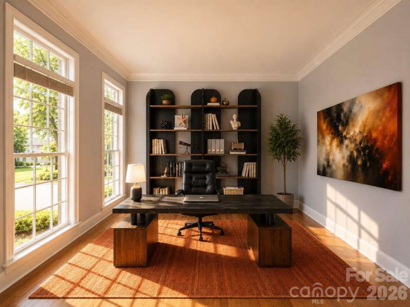 7010 Stanbury Drive, Matthews, NC 28104.  MLS# CAR4391261, YatesRealty ID 30719. Virtual staging