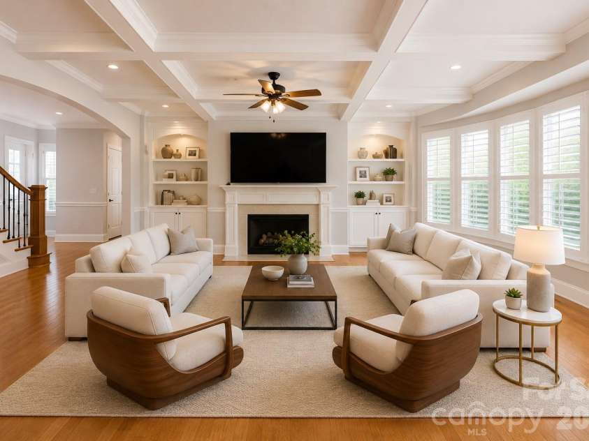7010 Stanbury Drive, Matthews, NC 28104.  MLS# CAR4391261, YatesRealty ID 30719. Virtual staging