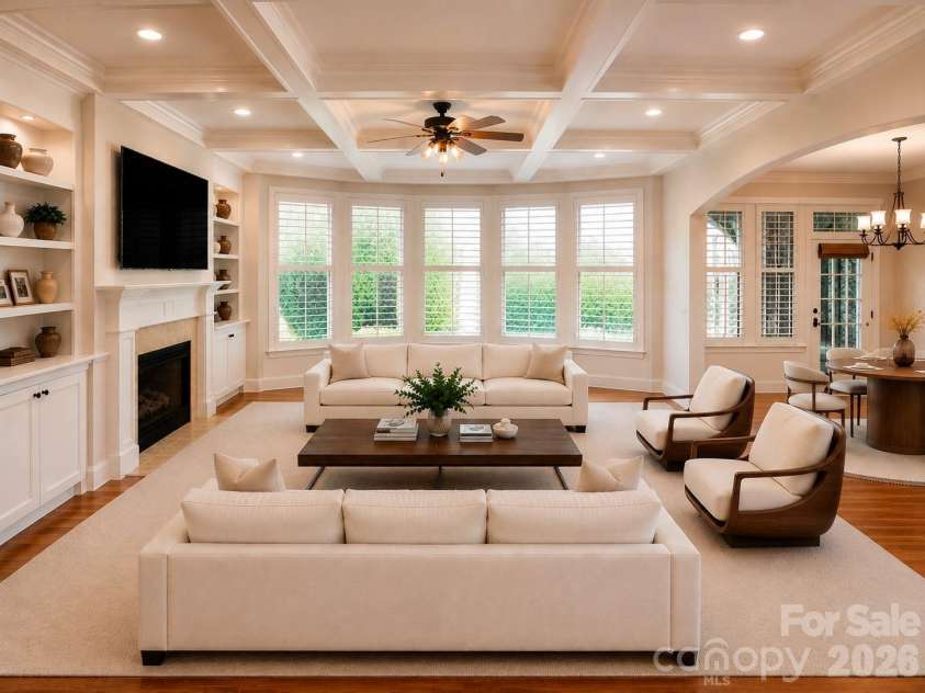 7010 Stanbury Drive, Matthews, NC 28104.  MLS# CAR4391261, YatesRealty ID 30719. Virtual staging