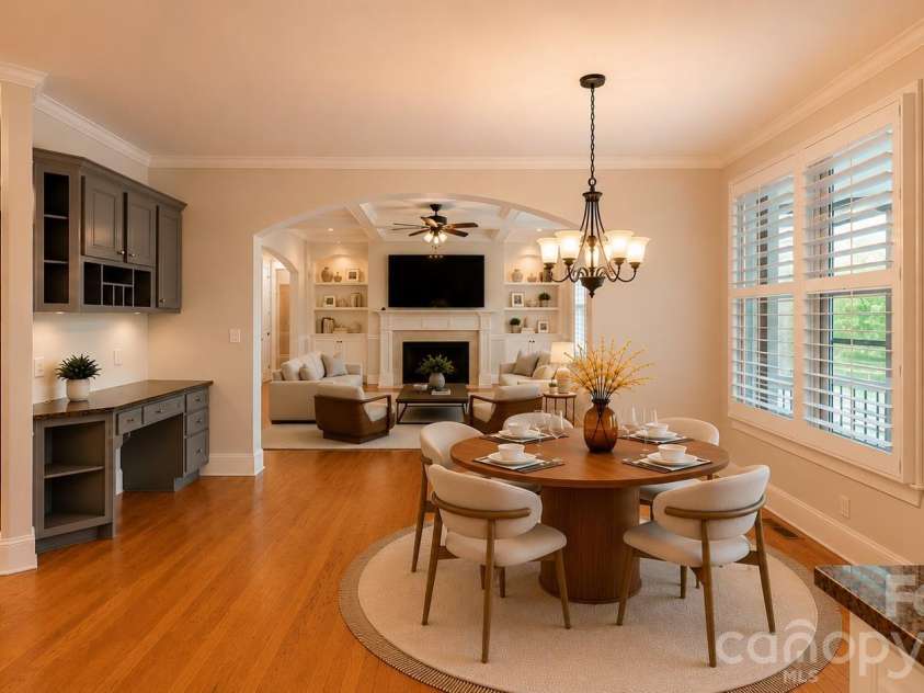7010 Stanbury Drive, Matthews, NC 28104.  MLS# CAR4391261, YatesRealty ID 30719. Virtual staging
