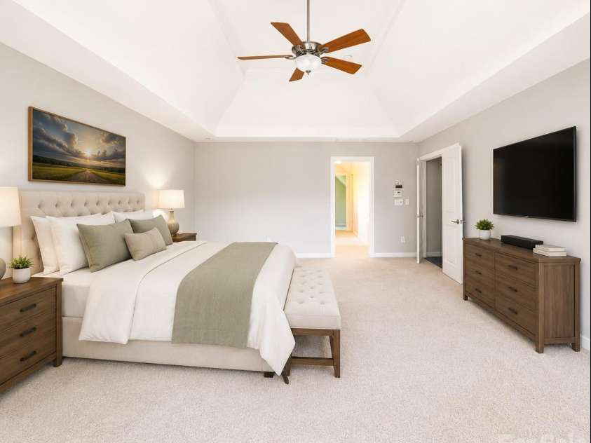 7010 Stanbury Drive, Matthews, NC 28104.  MLS# CAR4391261, YatesRealty ID 30719. Virtual staging