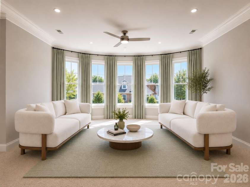 7010 Stanbury Drive, Matthews, NC 28104.  MLS# CAR4391261, YatesRealty ID 30719. Virtual staging