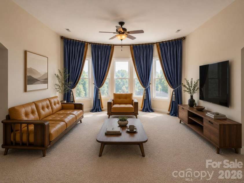 7010 Stanbury Drive, Matthews, NC 28104.  MLS# CAR4391261, YatesRealty ID 30719. Virtual staging