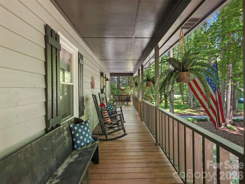 3814 Wonderland Drive, Matthews, NC 28104.  MLS# CAR4391845, YatesRealty ID 30724. Front porch