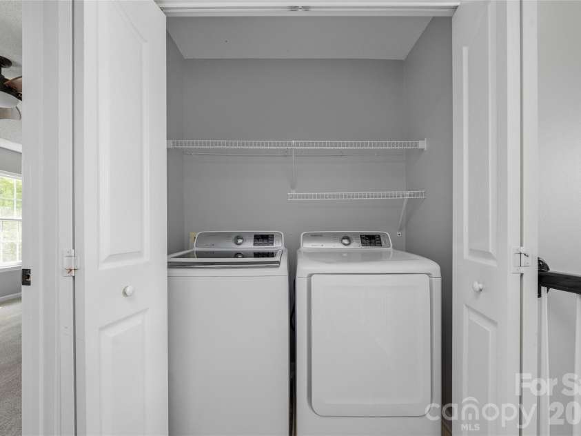 9535 Forest Path Drive, Charlotte, NC 28269.  MLS# CAR4388115, YatesRealty ID 30726. Laundry closet upper level