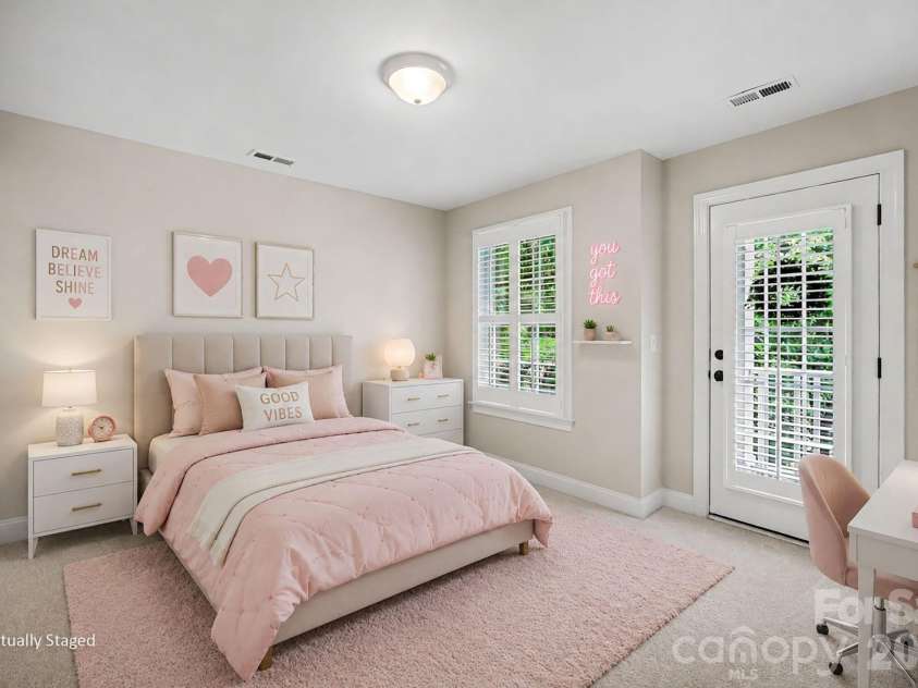 2848 Arrowwood Lane, Rock Hill, SC 29732.  MLS# CAR4386253, YatesRealty ID 30737. Bedroom #3 has direct access to the front balcony. VIRTUALLY STAGED