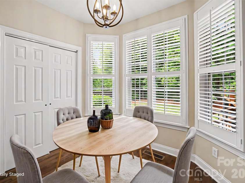 2848 Arrowwood Lane, Rock Hill, SC 29732.  MLS# CAR4386253, YatesRealty ID 30737. Casual dining area and pantry in this light and bright kitchen. VIRTUALLY STAGED.