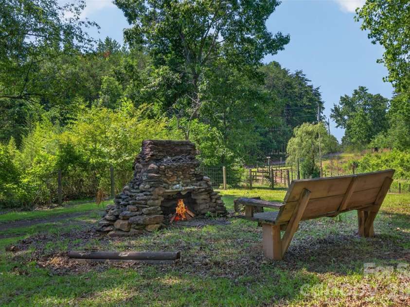 66 Misery Ridge None, Mill Spring, NC 28756.  MLS# CAR4386144, YatesRealty ID 30739. Outdoor Fireplace