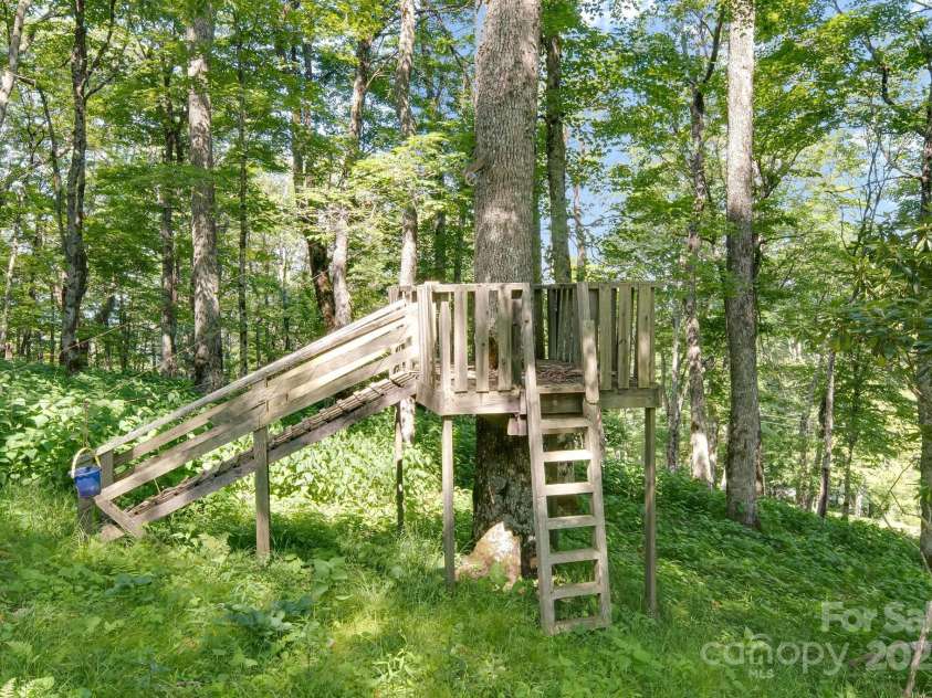 50 Mountain Top Lane, Mars Hill, NC 28754.  MLS# CAR4276175, YatesRealty ID 30742. Magical tree fort in the woods.