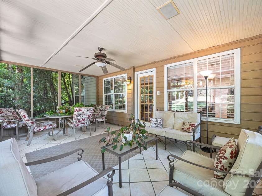 7029 Scuppernong Court, Charlotte, NC 28215.  MLS# CAR4277140, YatesRealty ID 30747. Screened Porch