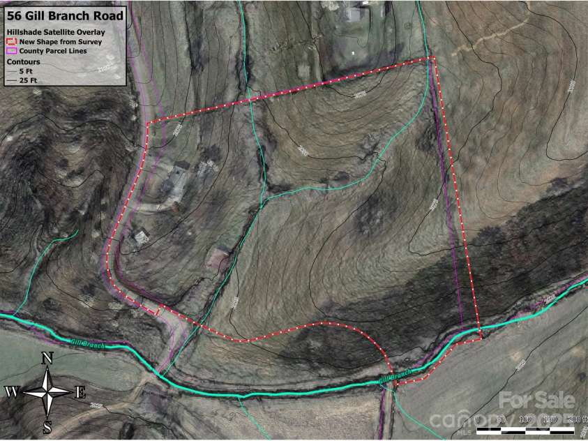 56 Gill Branch Road, Weaverville, NC 28787.  MLS# CAR4270678, YatesRealty ID 3075. No big rocks or boulder that would impede building additional homes.
