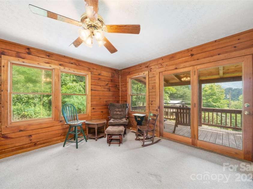 125 Apple Blossom Lane, Maggie Valley, NC 28751.  MLS# CAR4285766, YatesRealty ID 30755. 1st Primary withensuite bath and private covered porch