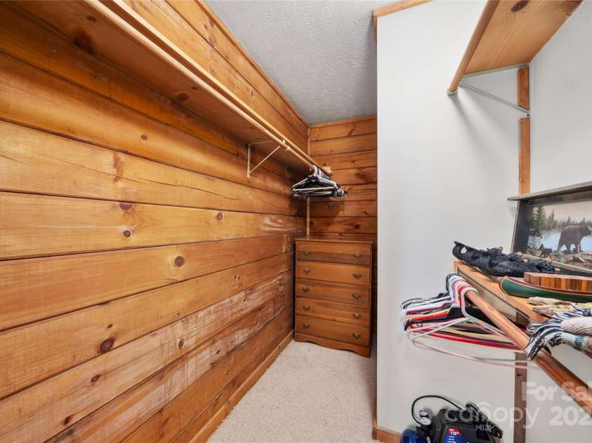 125 Apple Blossom Lane, Maggie Valley, NC 28751.  MLS# CAR4285766, YatesRealty ID 30755. Wall in closet for 2nd Primary