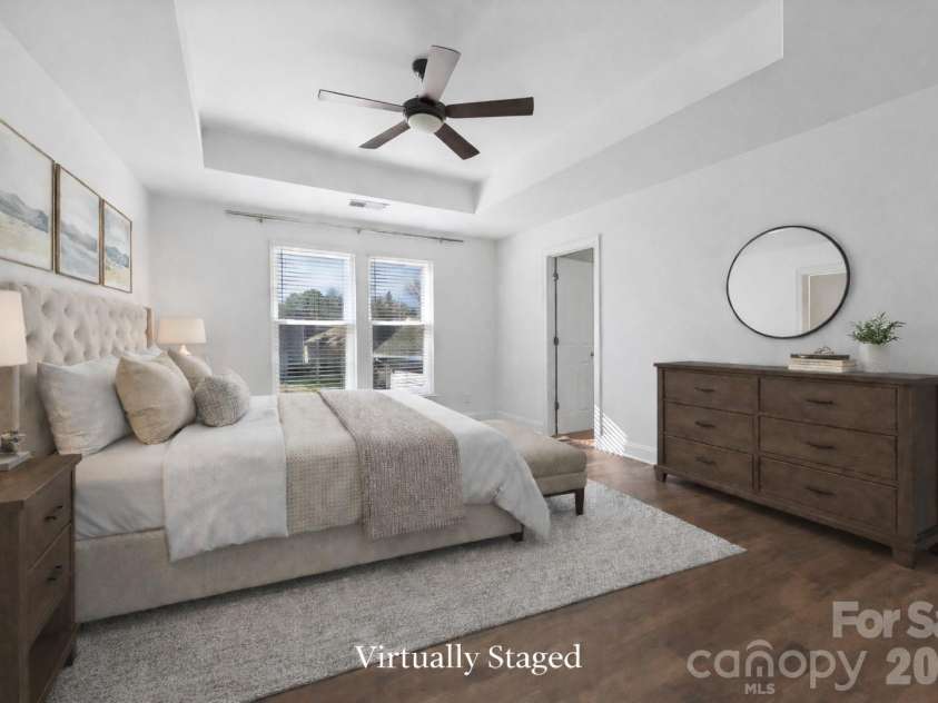 15725 Chipping Drive, Huntersville, NC 28078.  MLS# CAR4335017, YatesRealty ID 3076. Virtually staged primary