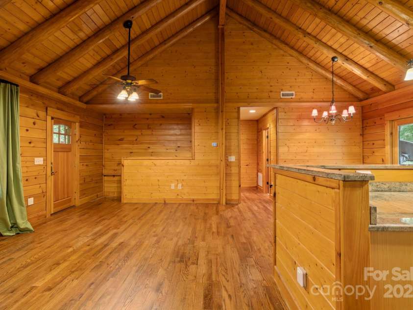 266 Rhododendron Drive, Saluda, NC 28773.  MLS# CAR4288597, YatesRealty ID 30762. With vaulted ceilings