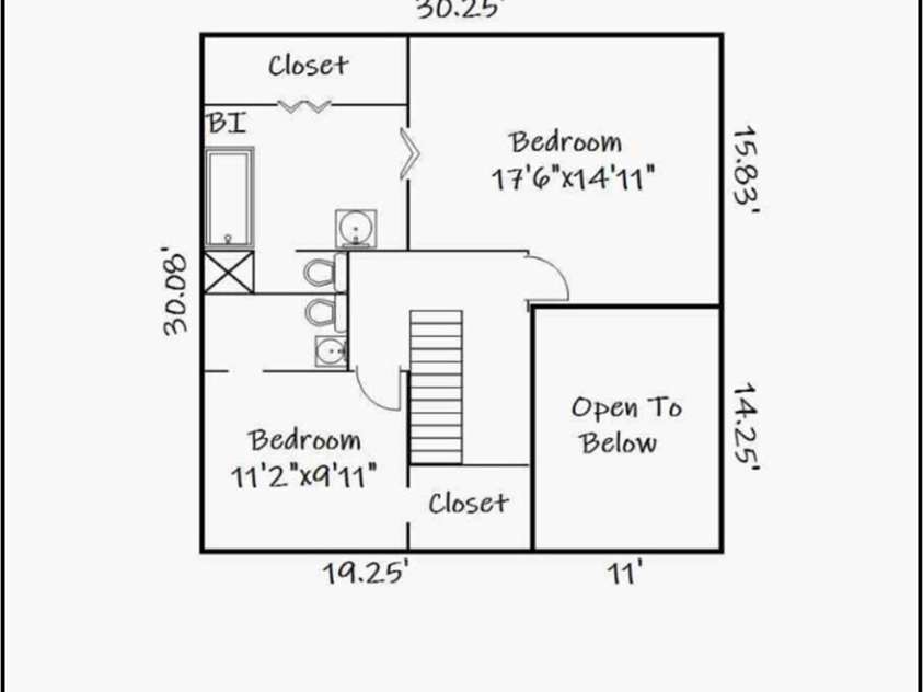 140 Williams Cove Lane, Taylorsville, NC 28681.  MLS# CAR4387713, YatesRealty ID 30767. Floor Plan Upper