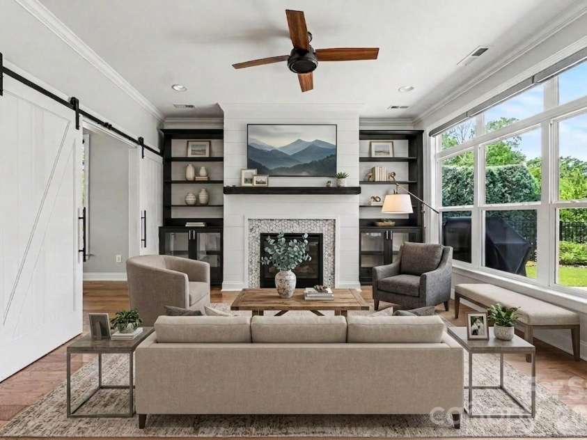 12005 Grove Crossing Drive, Huntersville, NC 28078.  MLS# CAR4391005, YatesRealty ID 3077. Virtually staged