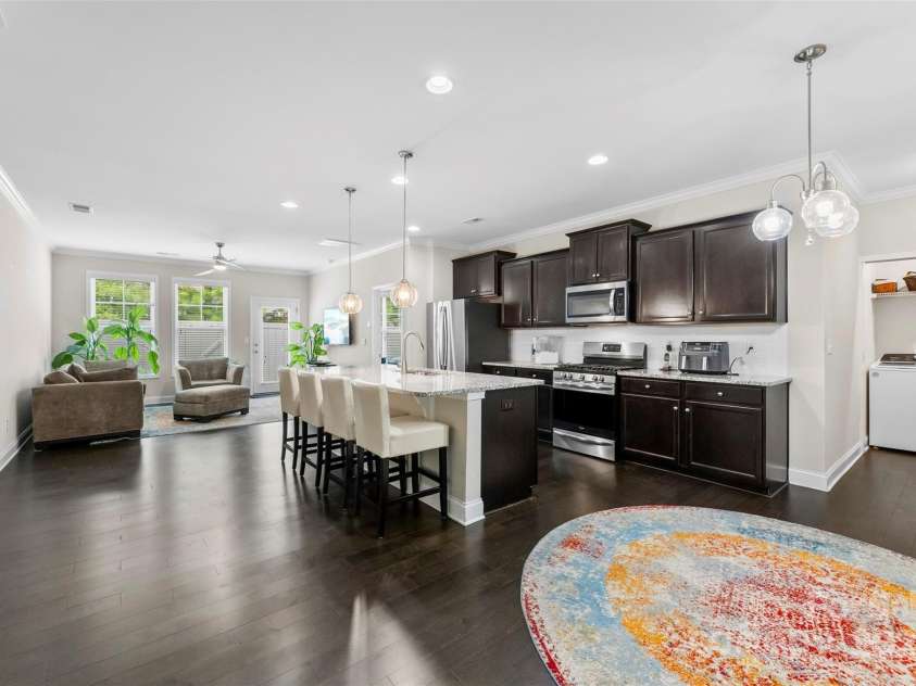1206 Croft Drive, Fort Mill, SC 29708.  MLS# CAR4280268, YatesRealty ID 3077. Kitchen, dining area, and living room