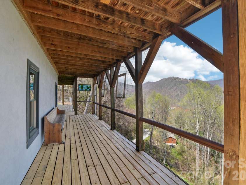 1426 Setzer Cove Road, Maggie Valley, NC 28751.  MLS# CAR4249259, YatesRealty ID 3078. Enjoy the outdoors on your 2 level deck!