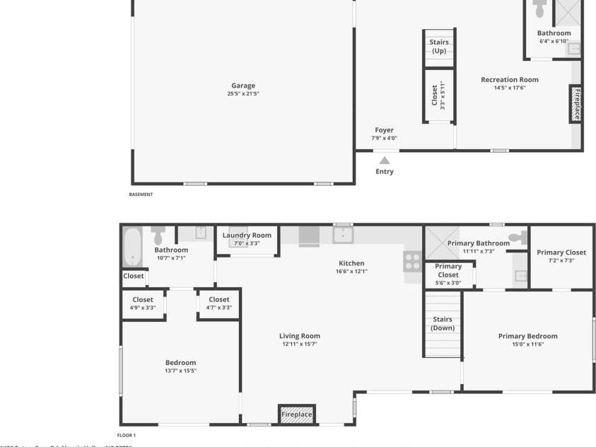 1426 Setzer Cove Road, Maggie Valley, NC 28751.  MLS# CAR4249259, YatesRealty ID 3078. Floor plan