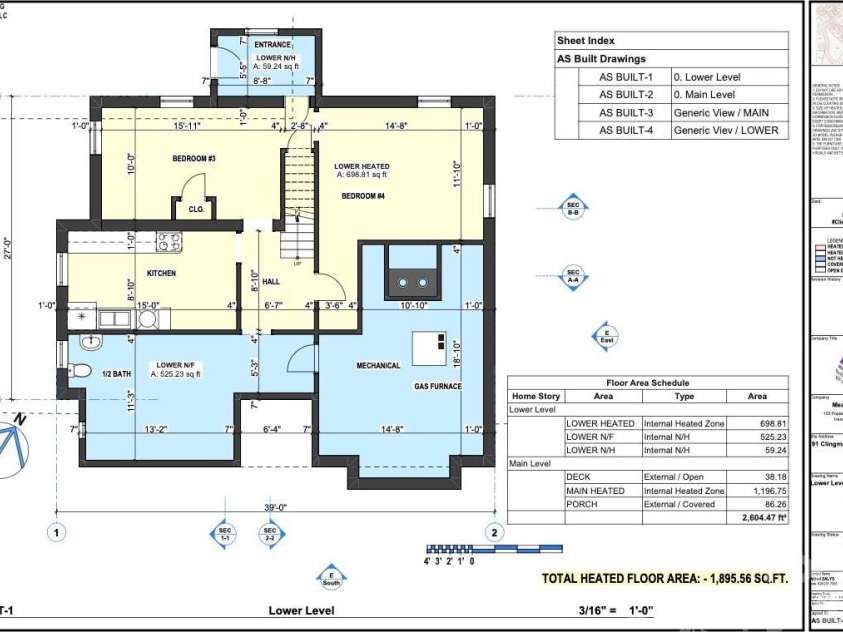 91 Clingman Avenue, Asheville, NC 28801.  MLS# CAR4393571, YatesRealty ID 30780. BASEMENT LEVEL