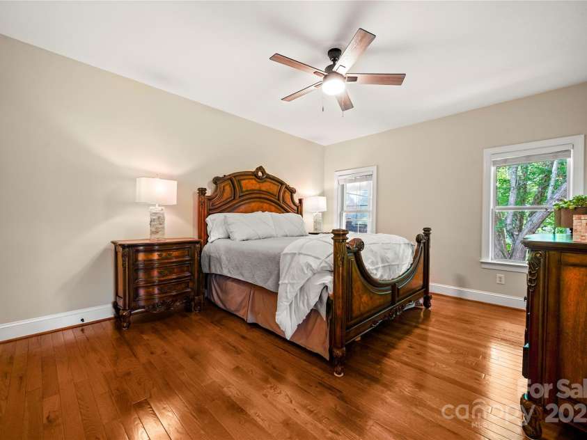 8173 Shannon Woods Lane, Weddington, NC 28104.  MLS# CAR4274910, YatesRealty ID 30803. Primary bedroom with new ceiling fans