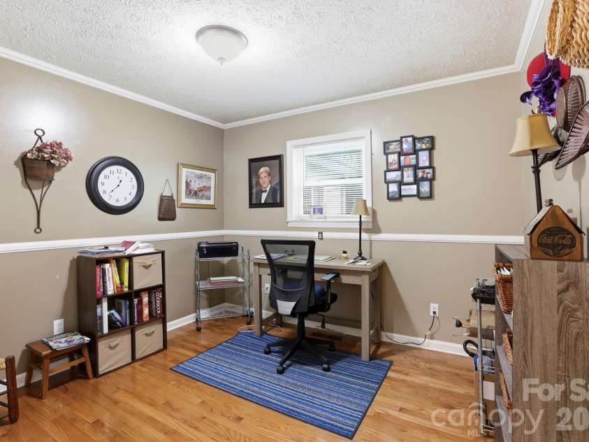 25 Norman Road, Fletcher, NC 28732.  MLS# CAR4278825, YatesRealty ID 3081. Bedroom 3 used as an office