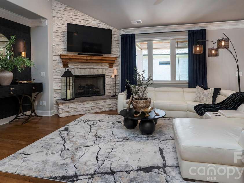 5124 Silver Trace Lane, Denver, NC 28037.  MLS# CAR4382264, YatesRealty ID 30810. Stunning fireplace gaslogs