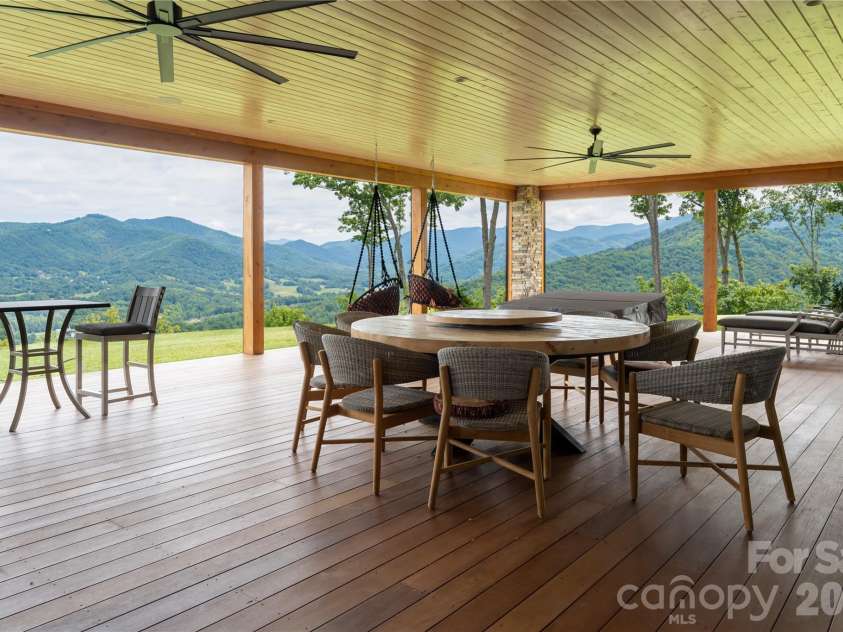 170 + 9999 Bear View Road, Weaverville, NC 28787.  MLS# CAR4392081, YatesRealty ID 30822. Back deck