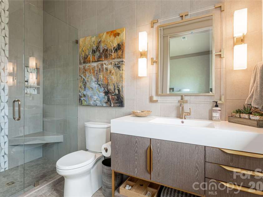 170 + 9999 Bear View Road, Weaverville, NC 28787.  MLS# CAR4392081, YatesRealty ID 30822. Guest bathroom 2