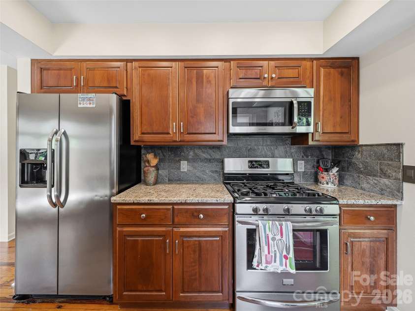 301 White Oak Drive, Hendersonville, NC 28791.  MLS# CAR4389297, YatesRealty ID 30823. Kitchen With Custom Tile