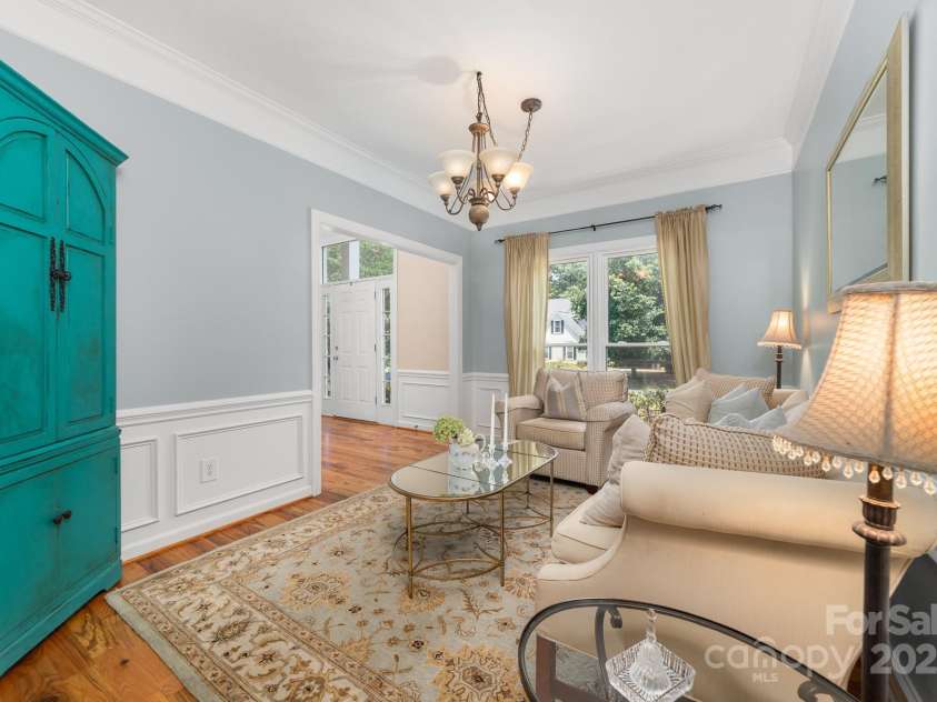 12214 Provincetowne Drive, Charlotte, NC 28277.  MLS# CAR4282352, YatesRealty ID 30824. Front sitting room can be used as a flex space