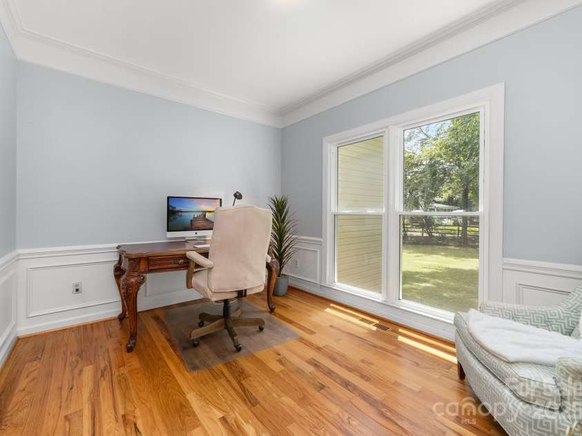 12214 Provincetowne Drive, Charlotte, NC 28277.  MLS# CAR4282352, YatesRealty ID 30824. Office with lots of natural light