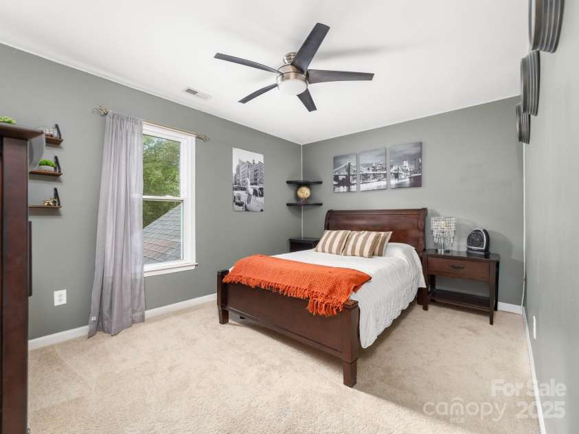 12214 Provincetowne Drive, Charlotte, NC 28277.  MLS# CAR4282352, YatesRealty ID 30824. Secondary bedroom with new carpet