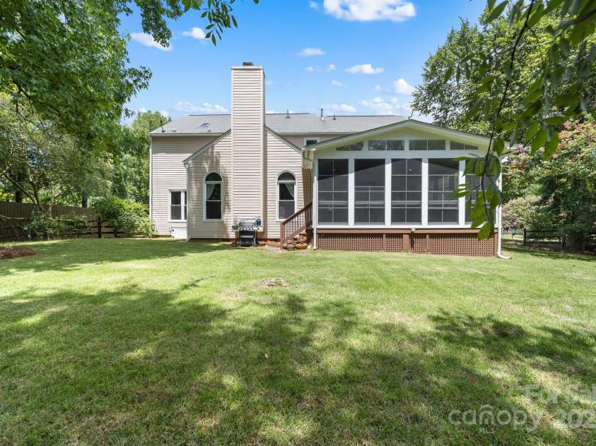12214 Provincetowne Drive, Charlotte, NC 28277.  MLS# CAR4282352, YatesRealty ID 30824. View of the rear of the house