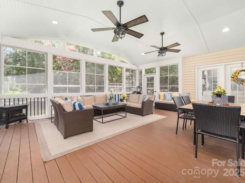 12214 Provincetowne Drive, Charlotte, NC 28277.  MLS# CAR4282352, YatesRealty ID 30824. You will spend most of your time on this porch relaxing and entertaining