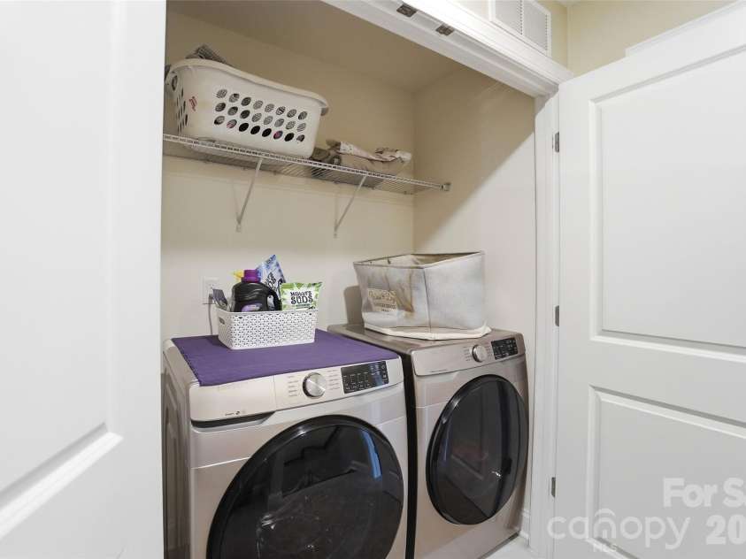 1012 Township Parkway, Belmont, NC 28012.  MLS# CAR4388525, YatesRealty ID 30841. Upstairs laundry closet