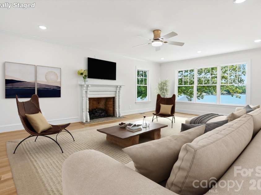 1751 Aragon Beach Road, Rock Hill, SC 29732.  MLS# CAR4387186, YatesRealty ID 30845. Virtually staged Great room