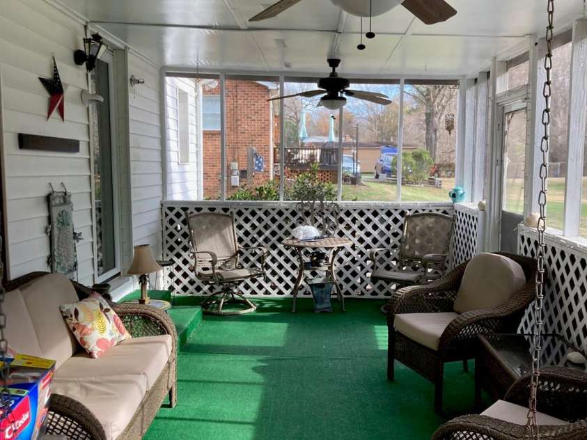 9608 Sunway Drive, Mint Hill, NC 28227.  MLS# CAR4207982, YatesRealty ID 3085. Screened Back Porch