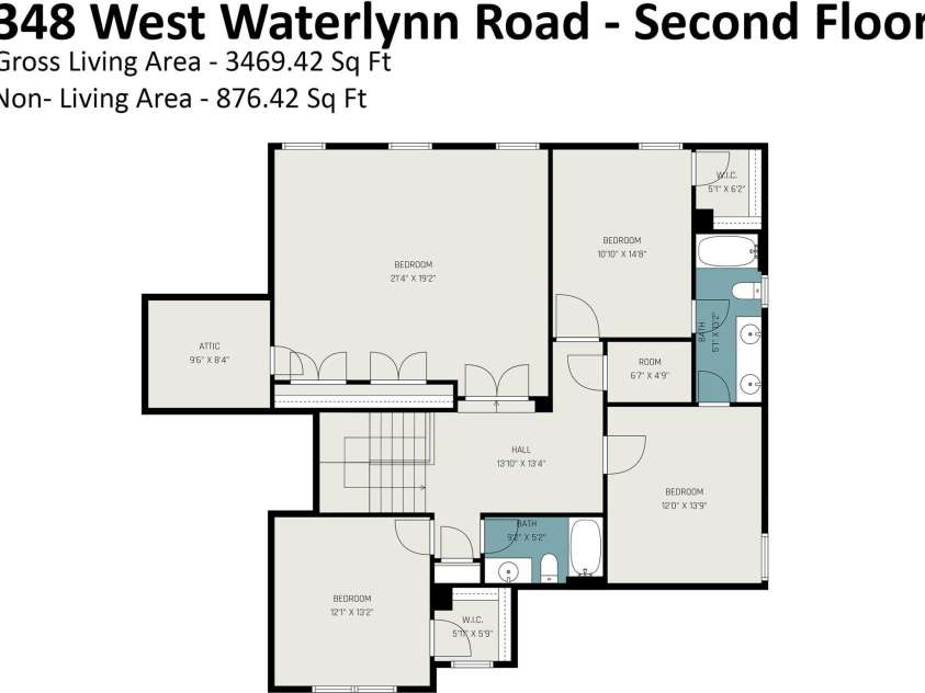 348 Waterlynn Road, Mooresville, NC 28117.  MLS# CAR4366702, YatesRealty ID 30852. Second Floor