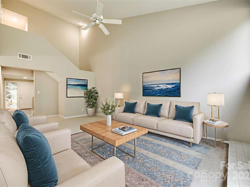 173 Greenridge Road, Lake Wylie, SC 29710.  MLS# CAR4252173, YatesRealty ID 30862. Virtually staged great room