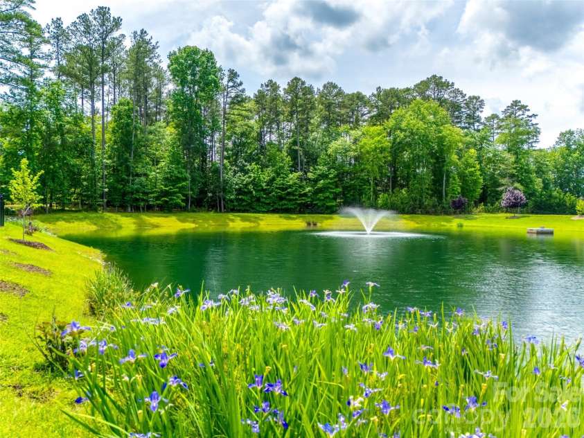 701 Copper Tree Lane, Waxhaw, NC 28173.  MLS# CAR4378056, YatesRealty ID 30870. Direct views of the neighborhood pond and fountain 