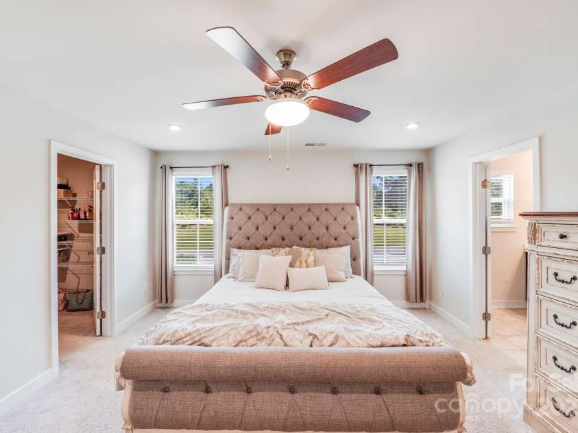 10412 Dalton Woods Court, Huntersville, NC 28078.  MLS# CAR4274231, YatesRealty ID 30871. Ceiling fans in all bedrooms