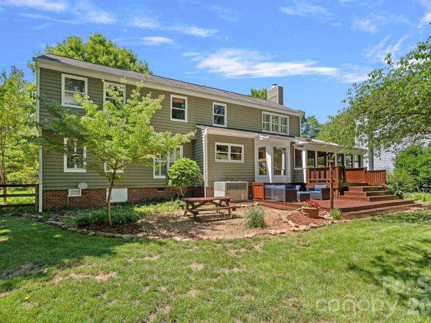 9037 Willow Trace Court, Huntersville, NC 28078.  MLS# CAR4387697, YatesRealty ID 30879. Rear elevation