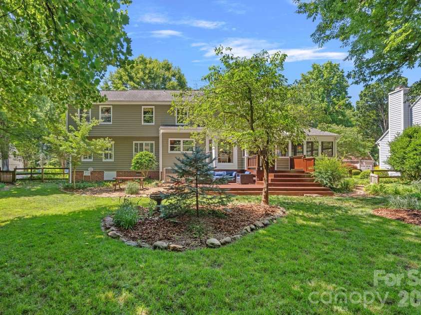 9037 Willow Trace Court, Huntersville, NC 28078.  MLS# CAR4387697, YatesRealty ID 30879. Rear elevation