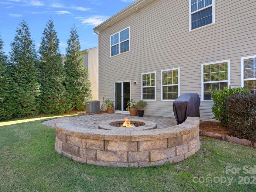 1349 Bridgeford Drive, Huntersville, NC 28078.  MLS# CAR4320318, YatesRealty ID 30883. Oversized paver patio with firepit