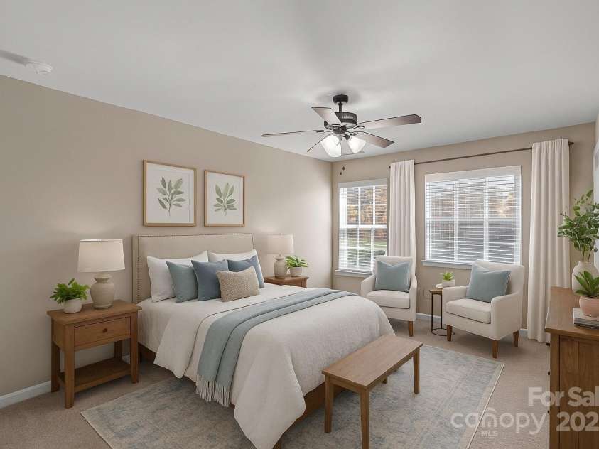 1349 Bridgeford Drive, Huntersville, NC 28078.  MLS# CAR4320318, YatesRealty ID 30883. Virtually Staged Third Floor Bedroom