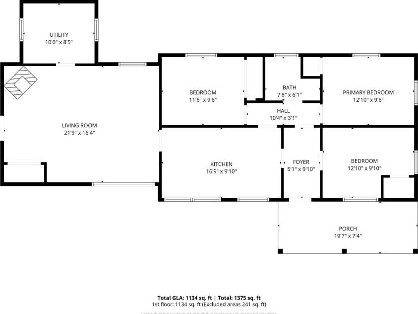 5291 Bandys Crossroads Road, Catawba, NC 28609.  MLS# CAR4389075, YatesRealty ID 30885. Floor Plan