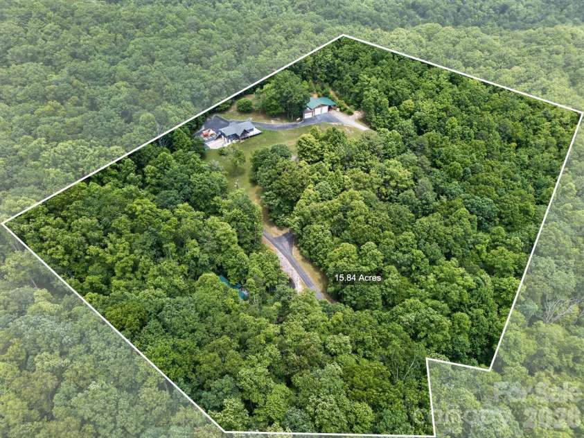 97 Whippoorwill Lane, Fairview, NC 28730.  MLS# CAR4377999, YatesRealty ID 30887. Approximate lot lines